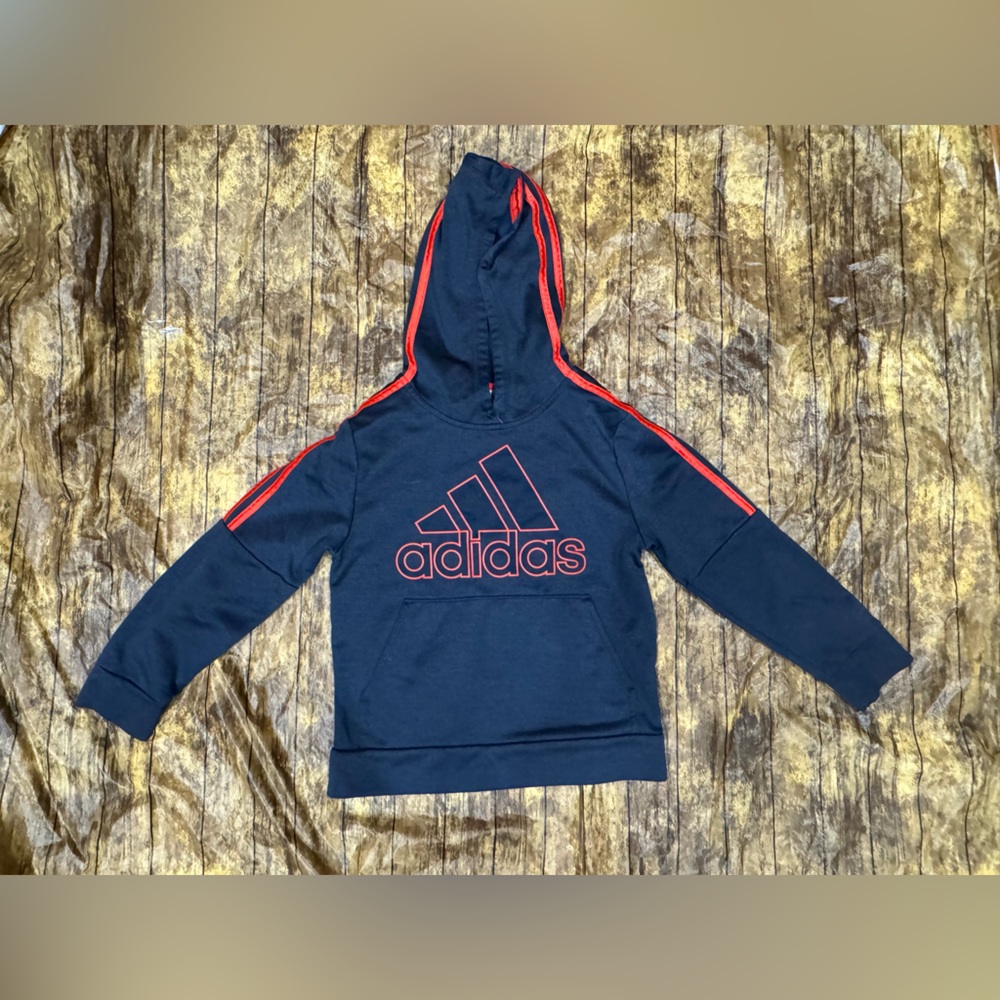 Boys Adidas Hooded Sweatshirt Size Small (8) - Picture 1 of 2